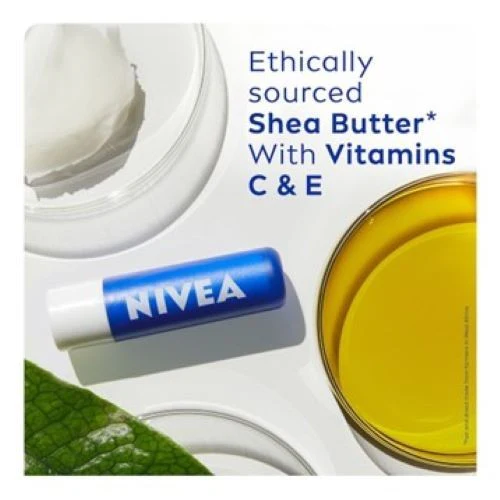 NIVEA Original Care Lip Balm | Shea Butter | 24h Moisture - Two Packs - 4.8 g - Image 4